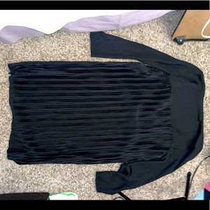 Long black long sleeve dress from Zara